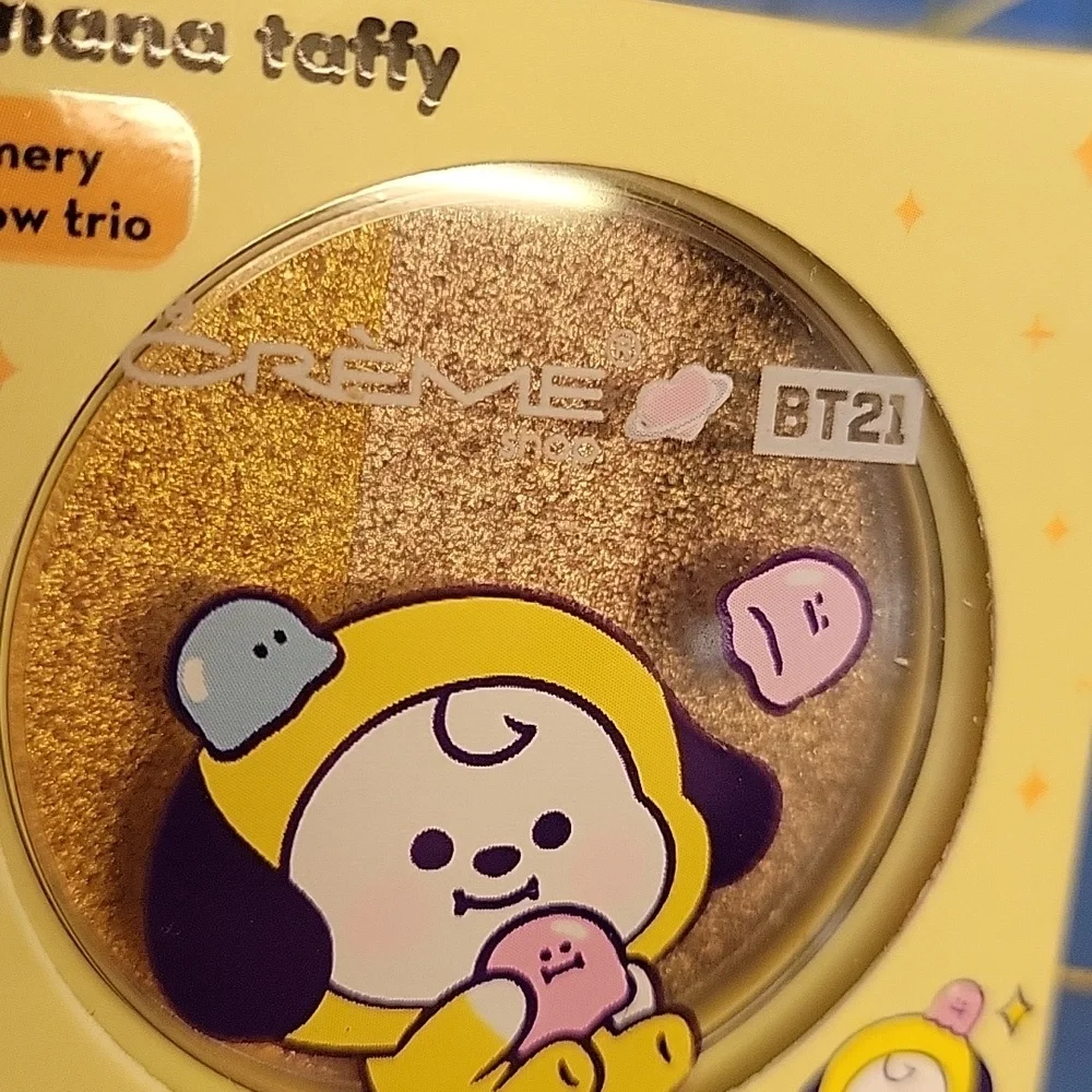 The Creme Shop BT21 Banana Taffy Shimmery Shadow Trio New Sealed Box